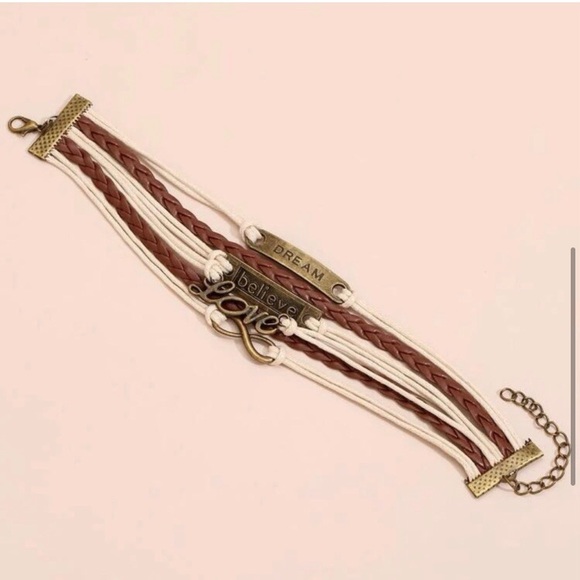 LAST ONE: Layered leather boho bracelet set - Picture 4 of 4